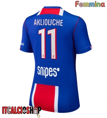 Paris Saint-Germain Maghnes Akliouche #11 Prima Maglia Femmina 2026-27 Manica Corta
